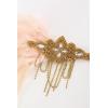 imageBABEYOND 1920s Flapper Headpiece 20s Gatsby Black Feather Headband Roaring 20s Hair Accessories with Crystal Beads Black GoldChampagne