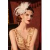 imageBABEYOND 1920s Flapper Headpiece Headband  Roaring 20s Great Gatsby Feather Headband 1920s Flapper Gatsby AccessoriesChampagne