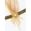 imageBABEYOND 1920s Flapper Headpiece Roaring 20s Feather Headband Roaring 20s Gatsby Hair AccessoriesGold