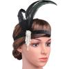imageBABEYOND 1920s Flapper Headpiece Roaring 20s Feather Headband Roaring 20s Gatsby Hair AccessoriesWhite