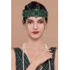 imageBABEYOND 1920s Flapper Headpiece Roaring 20s Headband Great Gatsby Headband for Women Vintage Hair AccessoryGreen