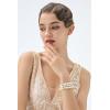 imageBABEYOND 1920s Flapper Imitation Pearl Bracelet Great Gatsby Pearl Bracelet Roaring 20s Accessories Jewelry Set3layergold