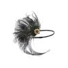 imageBABEYOND 1920s Flapper Peacock Feather Headband Roaring 20s Beaded Headpiece 1920s Great Gatsby Costume Hair AccessoriesBlue ampamp GreenBlack  Green