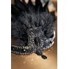imageBABEYOND 1920s Headpiece Flapper Headband  Roaring 20s Crystal Showgirl Hair Band Gatsby Headband with FeatherBlack
