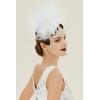 imageBABEYOND 1920s Headpiece Flapper Headband  Roaring 20s Crystal Showgirl Hair Band Great Gatsby Headband with FeatherWhite