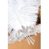 imageBABEYOND 1920s Headpiece Flapper Headband  Roaring 20s Crystal Showgirl Hair Band Great Gatsby Headband with FeatherWhite