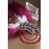 imageBABEYOND 1920s Headpiece Flapper Headband  Roaring 20s Sequined Showgirl Hair Band with FeatherWine Red