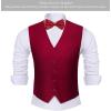 imageBABEYOND 1920s Mens Gatsby Gangster Vest Armbands 20s Gatsby Costume Accessories SetWinered