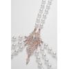 imageBABEYOND 1920s Pearl Body Chain for Evening Party Gatsby Imitation Pearl Chain for Flapper CostumeBody Chain2