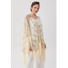 imageBABEYOND 1920s Sequin Beaded Shawl Wraps Fringed Evening Cape Scarf for WeddingBeige