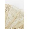 imageBABEYOND 1920s Sequin Beaded Shawl Wraps Fringed Evening Cape Scarf for WeddingBeige