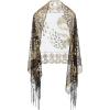 imageBABEYOND 1920s Sequined Shawl Wraps for Women Fringed Evening Cape Wedding Bridal Shawl Scarf for Evening Dresses PartyBlack Gold
