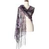 imageBABEYOND 1920s Sequined Shawl Wraps for Women Fringed Evening Cape Wedding Bridal Shawl Scarf for Evening Dresses PartyBlack Purple