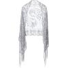 imageBABEYOND 1920s Sequined Shawl Wraps for Women Fringed Evening Cape Wedding Bridal Shawl Scarf for Evening Dresses PartyGray