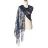 imageBABEYOND 1920s Sequined Shawl Wraps for Women Fringed Evening Cape Wedding Bridal Shawl Scarf for Evening Dresses PartyNavy Blue