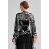 imageBABEYOND 1920s Sequined Shawl Wraps for Women Fringed Evening Cape Wedding Bridal Shawl Scarf for Evening Dresses PartyNblack Silver