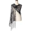 imageBABEYOND 1920s Sequined Shawl Wraps for Women Fringed Evening Cape Wedding Bridal Shawl Scarf for Evening Dresses PartyZblack Silver
