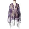 imageBABEYOND 1920s Sequined Shawl Wraps for Women Fringed Evening Cape Wedding Bridal Shawl Scarf for Evening Dresses PartyZdark Purple