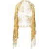 imageBABEYOND 1920s Sequined Shawl Wraps for Women Fringed Evening Cape Wedding Bridal Shawl Scarf for Evening Dresses PartyZgold