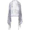 imageBABEYOND 1920s Sequined Shawl Wraps for Women Fringed Evening Cape Wedding Bridal Shawl Scarf for Evening Dresses PartyZgray