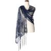 imageBABEYOND 1920s Sequined Shawl Wraps for Women Fringed Evening Cape Wedding Bridal Shawl Scarf for Evening Dresses PartyZnavy Blue