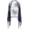 imageBABEYOND 1920s Sequined Shawl Wraps for Women Fringed Evening Cape Wedding Bridal Shawl Scarf for Evening Dresses PartyZnavy Blue