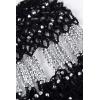 imageBABEYOND 1920s Shawl Wraps Gatsby Beaded Evening Cape Bridal Shawl Bolero Flapper Cover UpBlack Silver