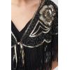 imageBABEYOND 1920s Shawl Wraps Gatsby Beaded Evening Cape Bridal Shawl for Evening Dresses Wedding PartyGold Black