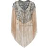 imageBABEYOND 1920s Shawl Wraps Long Fringed Evening Cape Sequin Beaded Party ShawlBlack Gold