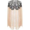 imageBABEYOND 1920s Shawl Wraps Long Fringed Evening Cape Sequin Beaded Party ShawlStyle 2  Black Gold