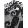 imageBABEYOND 1920s Shawl Wraps Sequin Beaded Evening Cape Bridal Shawl Bolero Flapper Cover UpBlack