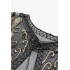 imageBABEYOND 1920s Shawl Wraps Sequin Beaded Evening Cape Bridal Shawl Bolero Flapper Cover UpBlack Gold