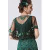 imageBABEYOND 1920s Shawl Wraps Sequin Beaded Evening Cape Bridal Shawl Bolero Flapper Cover UpGreen