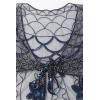 imageBABEYOND 1920s Shawl Wraps Sequin Beaded Evening Cape Bridal Shawl Bolero Flapper Cover UpWnavy Blue