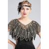 imageBABEYOND 1920s Shawl Wraps Sequin Beaded Evening Cape Bridal ShawlBlack Gold