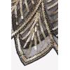 imageBABEYOND 1920s Shawl Wraps Sequin Beaded Evening Cape Bridal ShawlBlack Gold