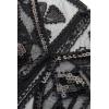 imageBABEYOND 1920s Shawl Wraps Sequin Beaded Evening Cape Bridal ShawlBlack3