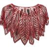 imageBABEYOND 1920s Shawl Wraps Sequin Beaded Evening Cape Bridal ShawlCherry Red