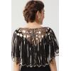 imageBABEYOND 1920s Shawl Wraps Sequin Beaded Evening Cape Bridal ShawlGold3