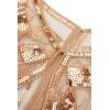 imageBABEYOND 1920s Shawl Wraps Sequin Beaded Evening Cape Bridal ShawlRose Gold3