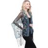 imageBABEYOND 1920s Shawl Wraps Sequin Fringed Evening Cape Wedding Bridal Shawl ScarfStyle1