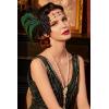 imageBABEYOND Art Deco 1920s Flapper Headpiece Roaring 20s Great Gatsby Feather Headband 1920s Flapper Gatsby AccessoriesBlack