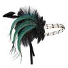 imageBABEYOND Art Deco 1920s Flapper Headpiece Roaring 20s Great Gatsby Feather Headband 1920s Flapper Gatsby AccessoriesBlack
