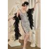 imageBABEYOND Chandelle Boa Vintage Boa  200g 65ft Gatsby Organza Boa 1920s Flapper AccessoriesBlack