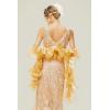 imageBABEYOND Chandelle Boa Vintage Boa  200g 65ft Gatsby Organza Boa 1920s Flapper AccessoriesChampagne