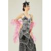 imageBABEYOND Chandelle Boa Vintage Boa  200g 65ft Gatsby Organza Boa 1920s Flapper AccessoriesPink
