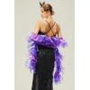 imageBABEYOND Chandelle Boa Vintage Boa  200g 65ft Gatsby Organza Boa 1920s Flapper AccessoriesPurple