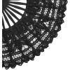 imageBABEYOND Cotton Lace Folding Handheld Fan Embroidered Bridal Hand Fan with Bamboo Staves for Wedding Decoration Dancing PartyBlack2