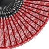 imageBABEYOND Cotton Lace Folding Handheld Fan Embroidered Bridal Hand Fan with Bamboo Staves for Wedding Decoration Dancing PartyRed