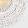 imageBABEYOND Cotton Lace Folding Handheld Fan Embroidered Bridal Hand Fan with Bamboo Staves for Wedding Decoration Dancing PartyWhite